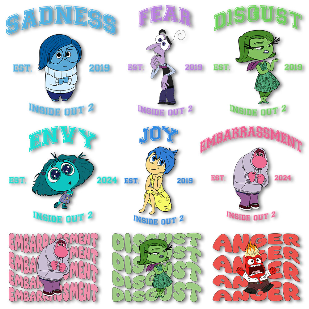 Velcro Sew On - Inside Out Iron on Decals Heat