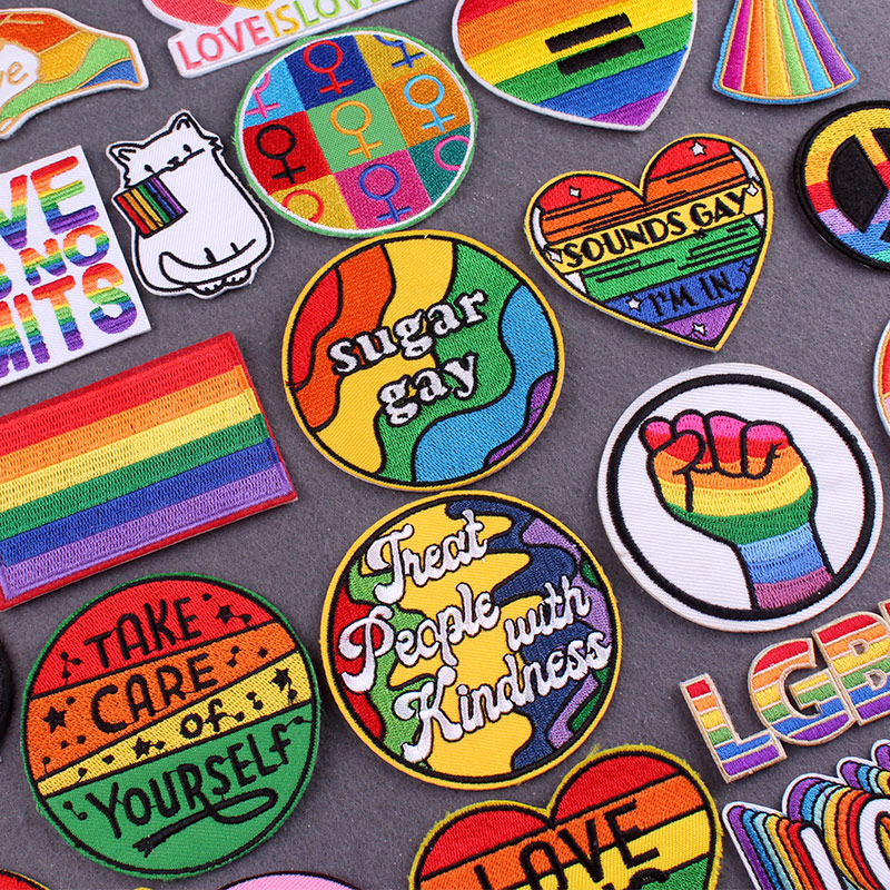 Rainbow Patches On Clothes Gay - Velcro Sew On review and price