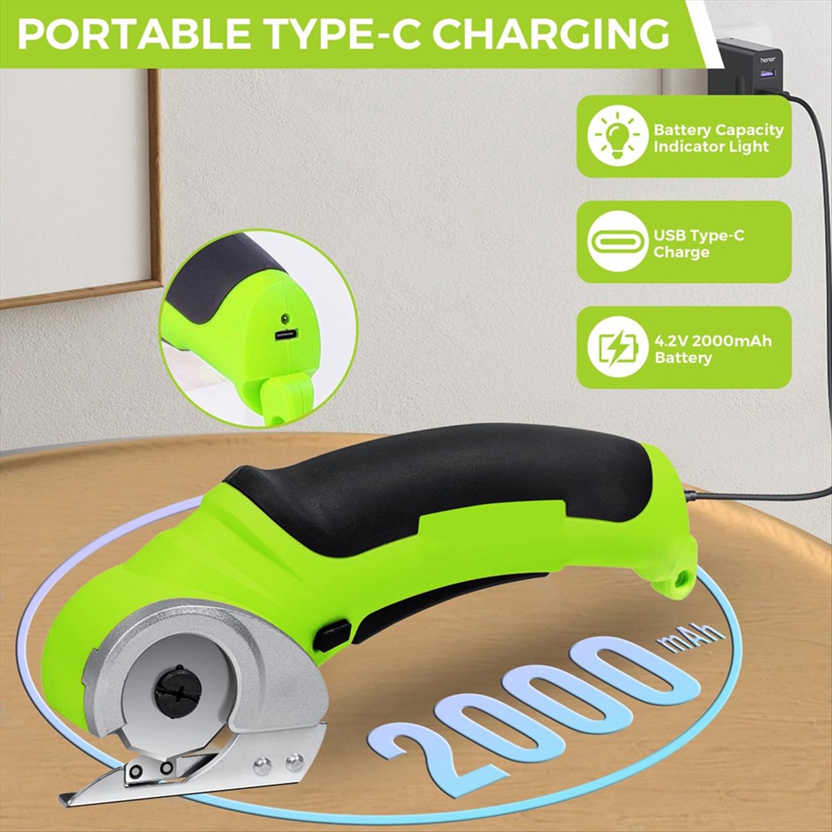 Cordless Electric Fabric Sciss - Rotary Cutter Fabric review and price