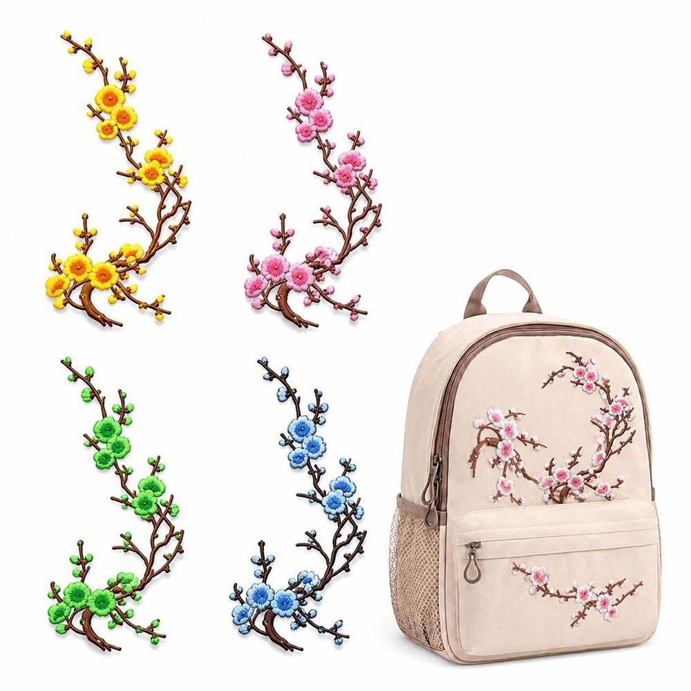 DIY Cherry Blossom Iron On Pat - Sewing Textiles review and price