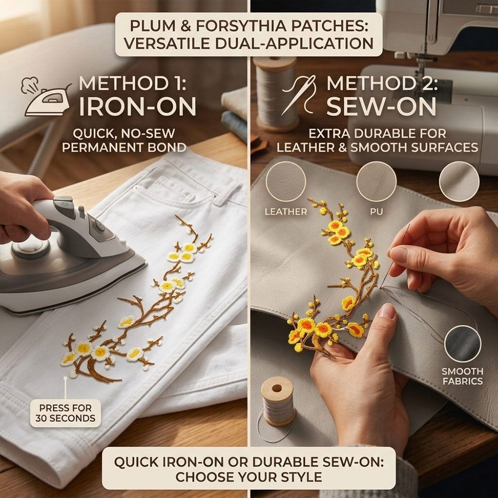 DIY Cherry Blossom Iron On Pat - Sewing Textiles review and price