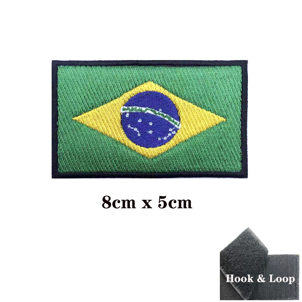 Brazilian flag Brazil Patches  - Velcro Sew On review and price