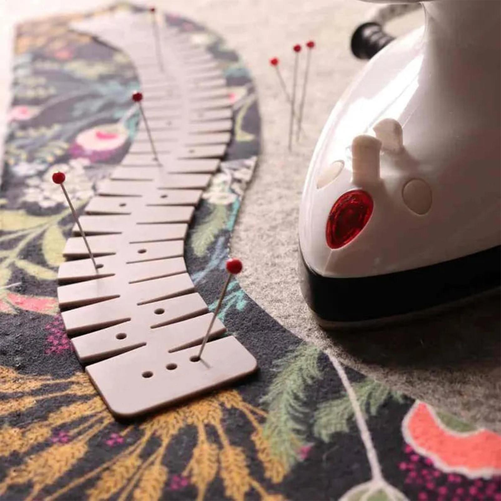 Silicone Hemming Ruler With Ma - Sewing Necessities review and price