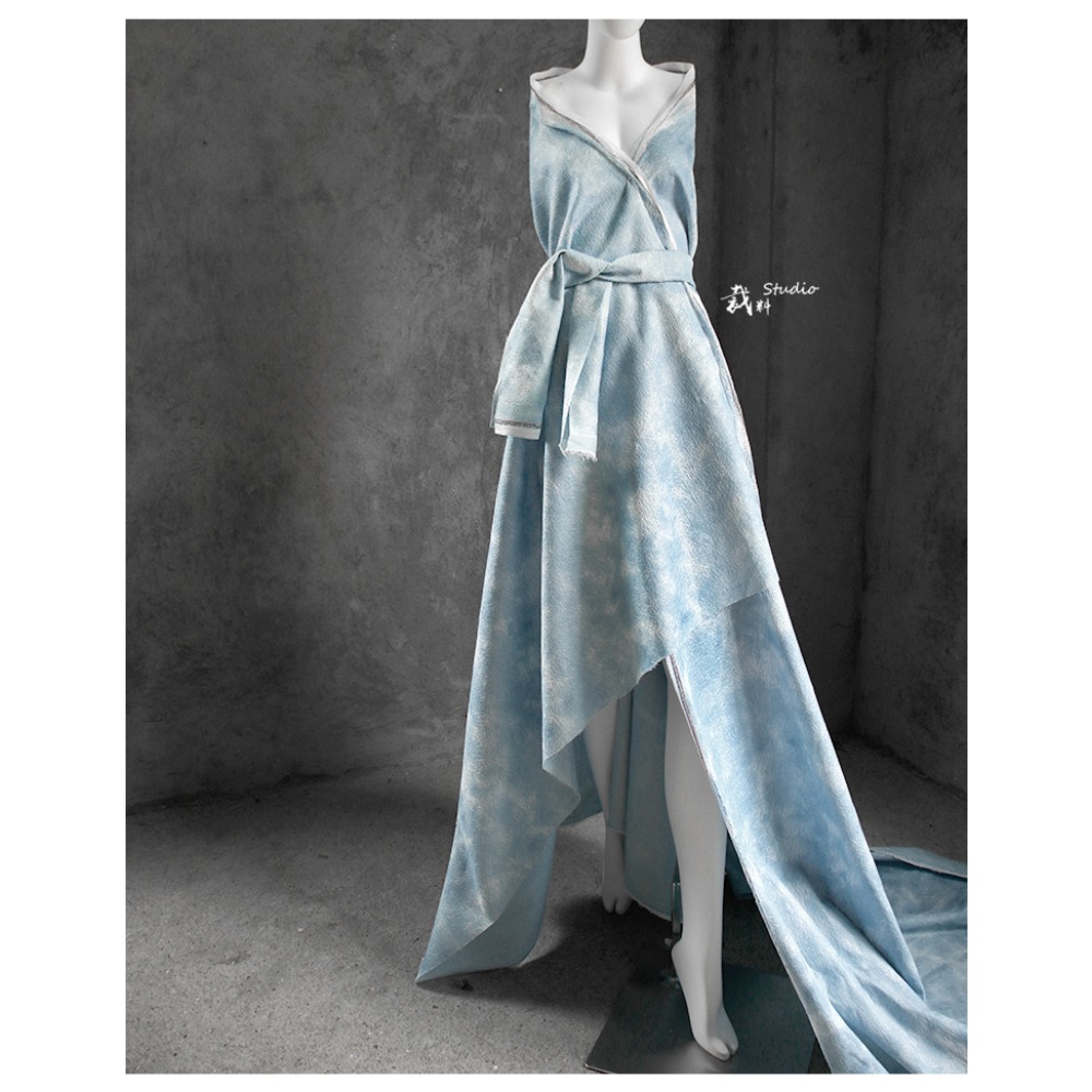 3D Pulse Pattern Tie-dye Blue  - Sewing Tie Dye review and price