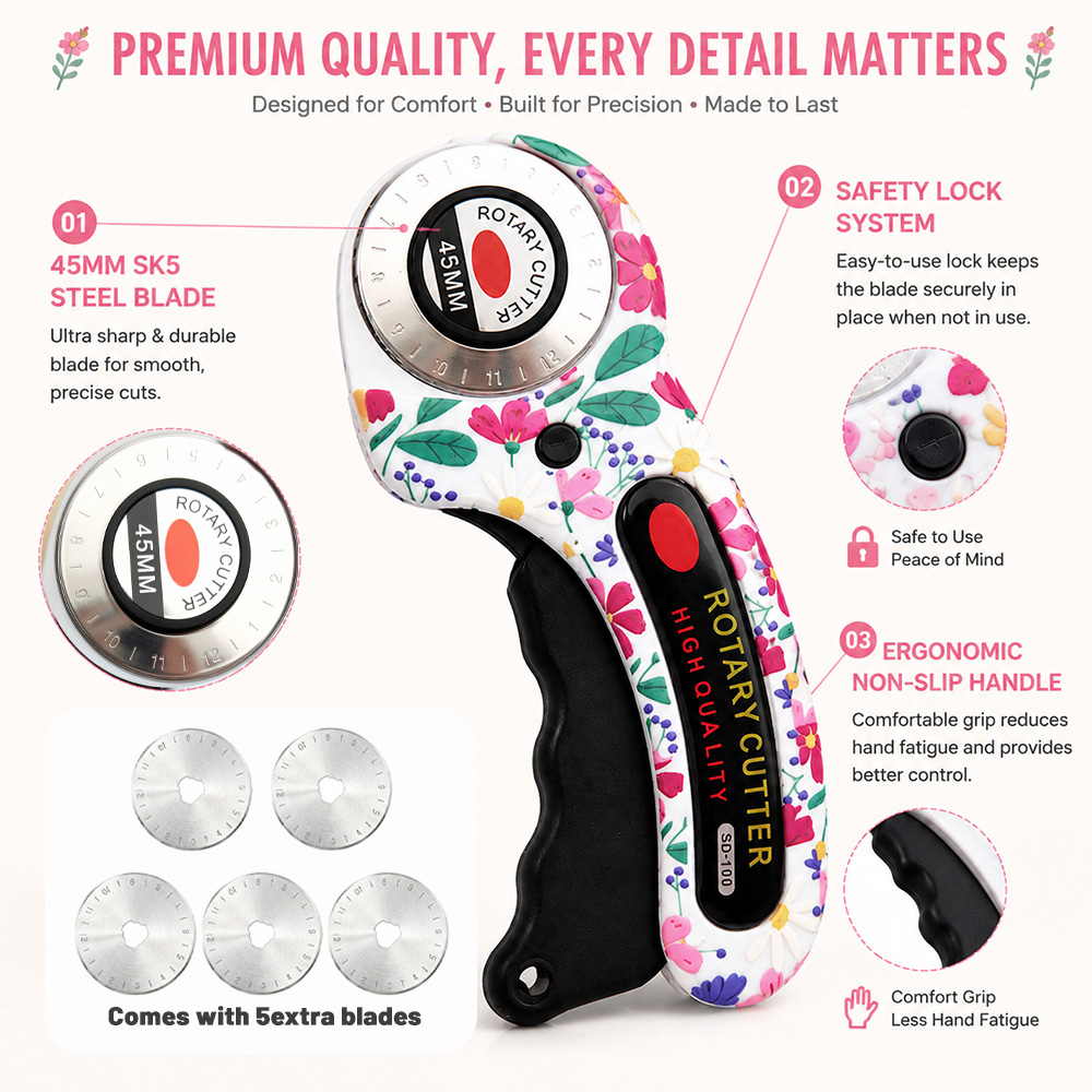 Rotary Cutter 45mm Card Paper  - Rotary Cutter Fabric review and price