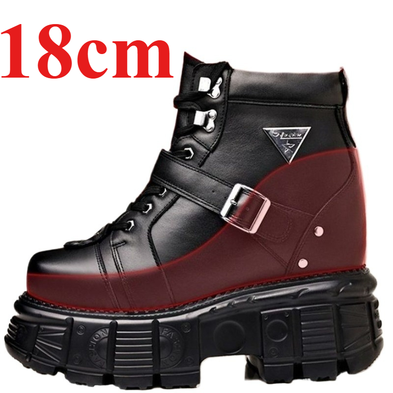 Genuine Leather Motorcycle Boo - Sewing Garment review and price
