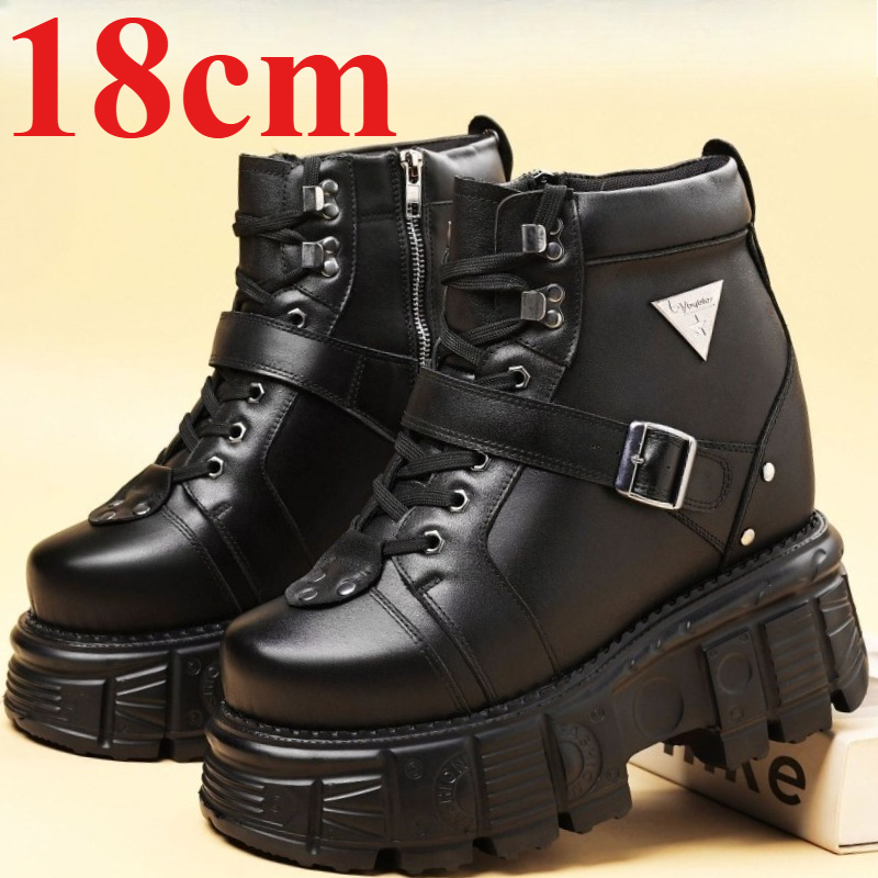 Genuine Leather Motorcycle Boo - Sewing Garment review and price