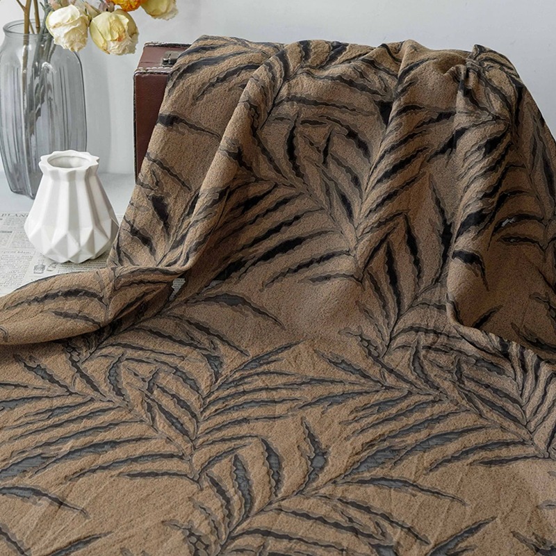 Vintage 3D Embossed Palm Leaf  - Vintage Sewing Textile review and price