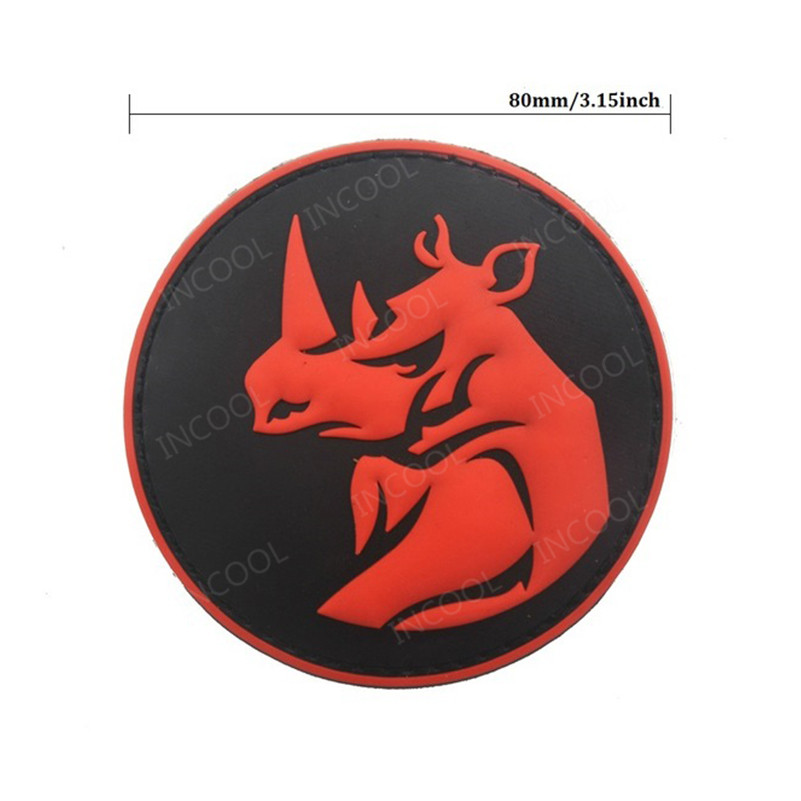 Rhino Head PVC Patch Tactical  - Velcro Sew On review and price
