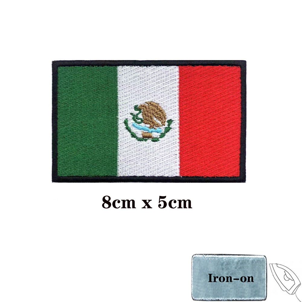 Mexican flag Mexico Patches Ar - Velcro Sew On review and price