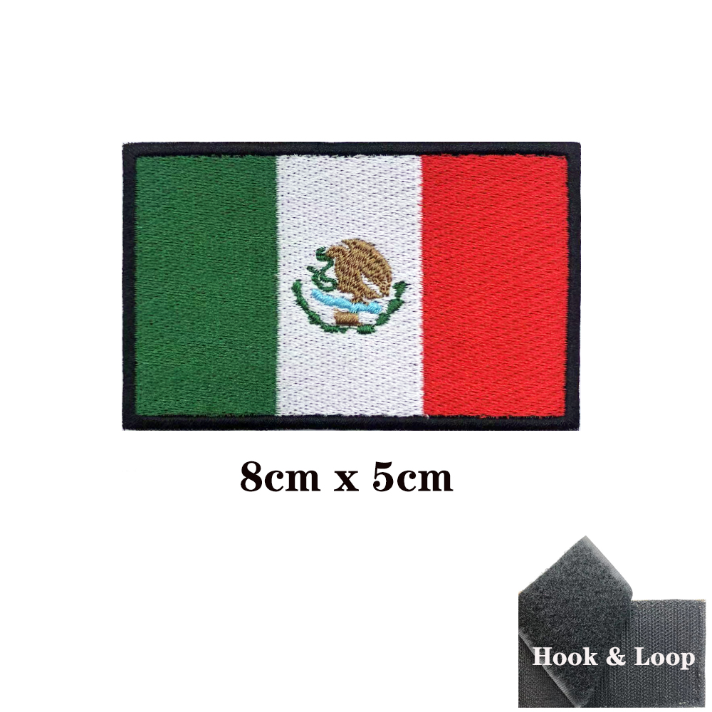 Mexican flag Mexico Patches Ar - Velcro Sew On review and price